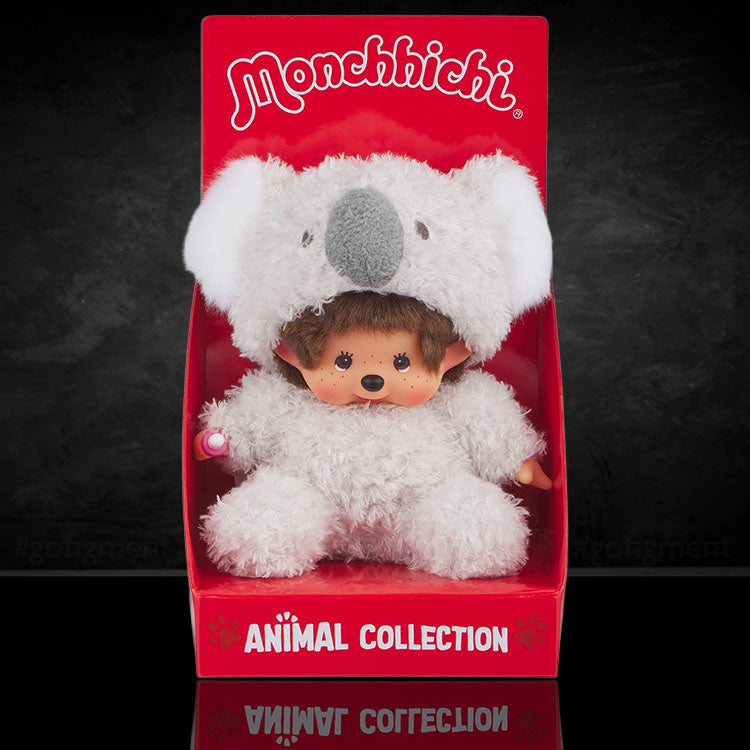 Sekiguchi Monchhichi Sitting Fluffy Koala Doll Plush - 8" Monkey Plush - NWT