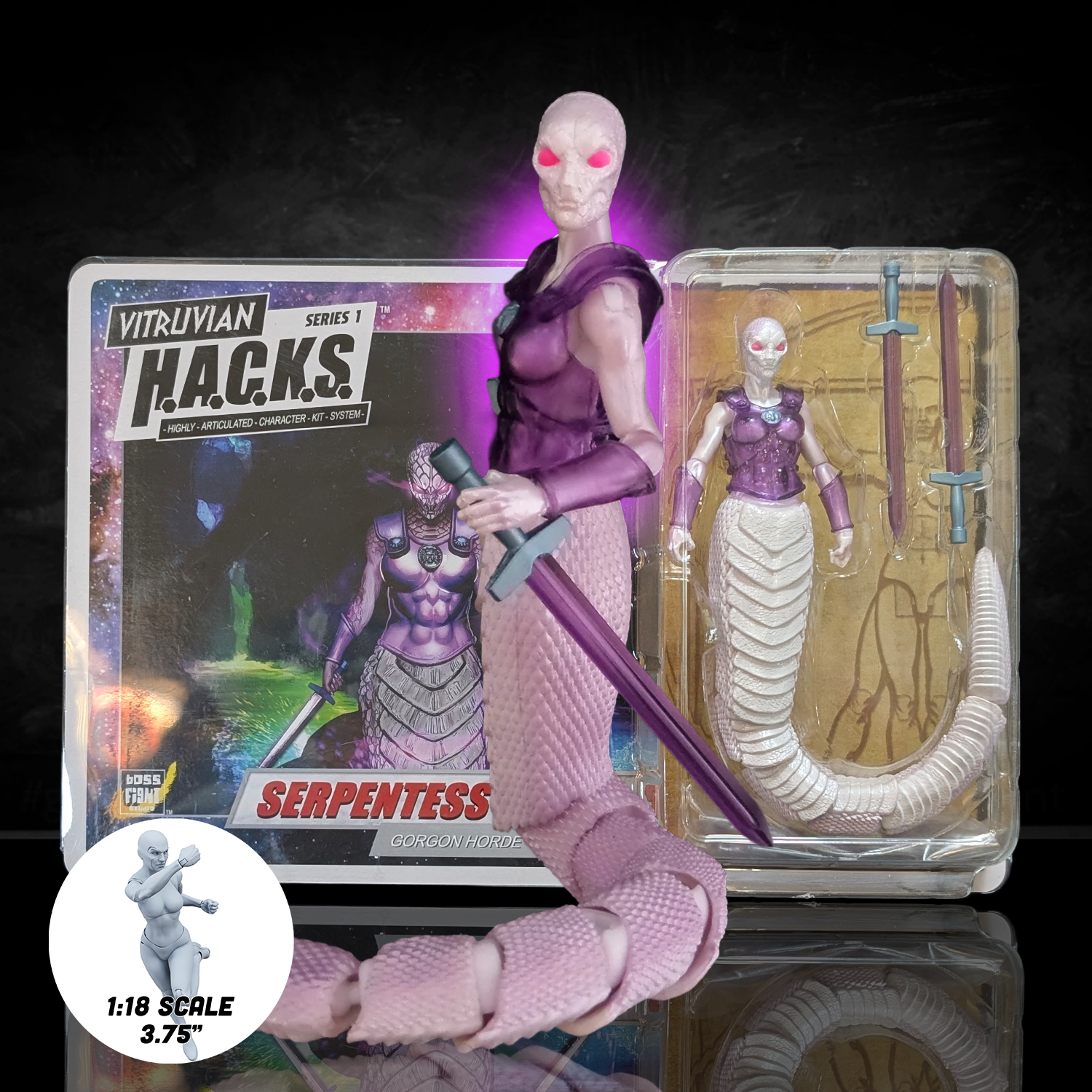 Serpentess Order of the Gorgon Horde -Vitruvian H.A.C.K.S. 1:18 Scale Action Figure