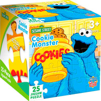 Master Pieces Sesame Street Cookie Monster 25-piece jigsaw puzzle 10 by 10 inches in packaging for ages 3 and up