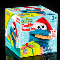 Master Pieces Sesame Street Cookie Monster 25-piece holiday jigsaw puzzle for children ages 3 and up