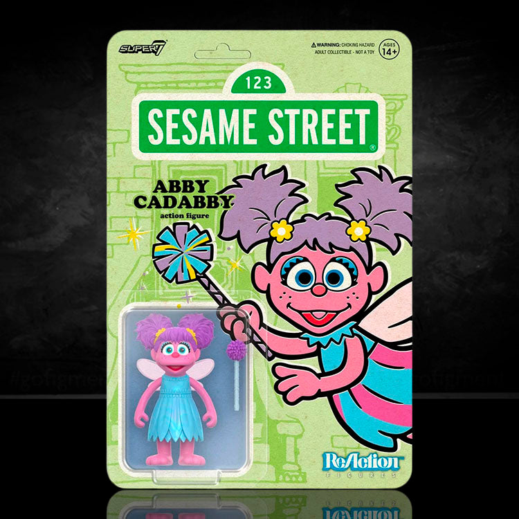 Sesame Street Abby Cadabby 3.75-inch ReAction figure by Super7 in mint packaging collectible display toy