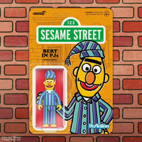 image of Bert in PJs - Sesame Street Action Figure - Super7 Wave 6 3.75 inch