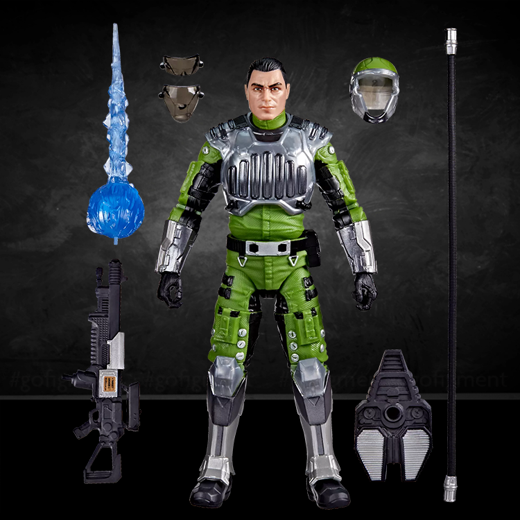 Hasbro G.I. Joe Classified Series Seymour Sci-Fi Fine 6-inch action figure with accessories and helmet.