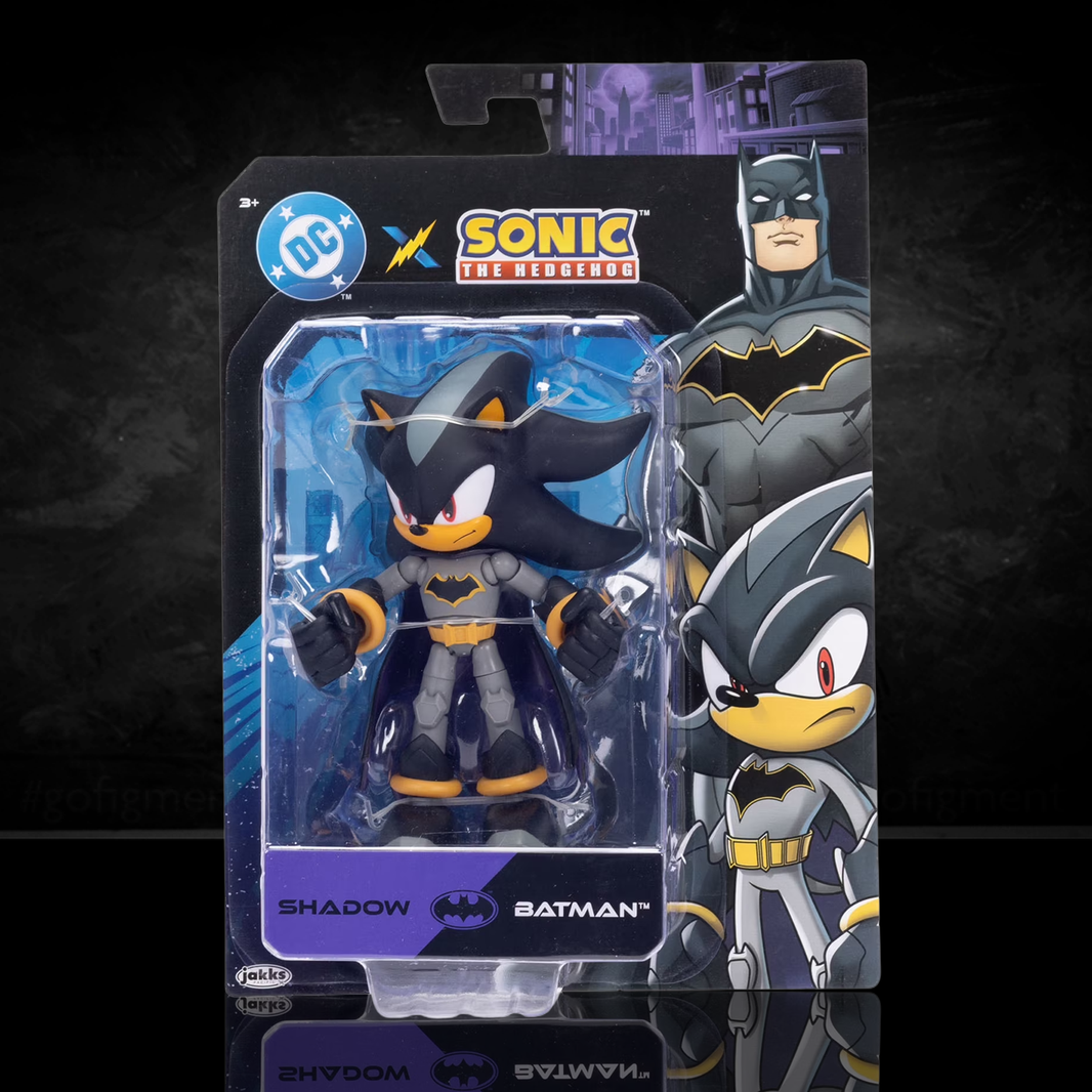 DC x Sonic the Hedgehog 5" Shadow as Batman Action Figure
