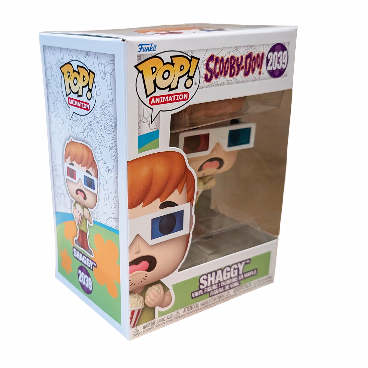 Scooby-Doo Shaggy with Popcorn Funko Pop! Vinyl Figure #2039 New In Protector