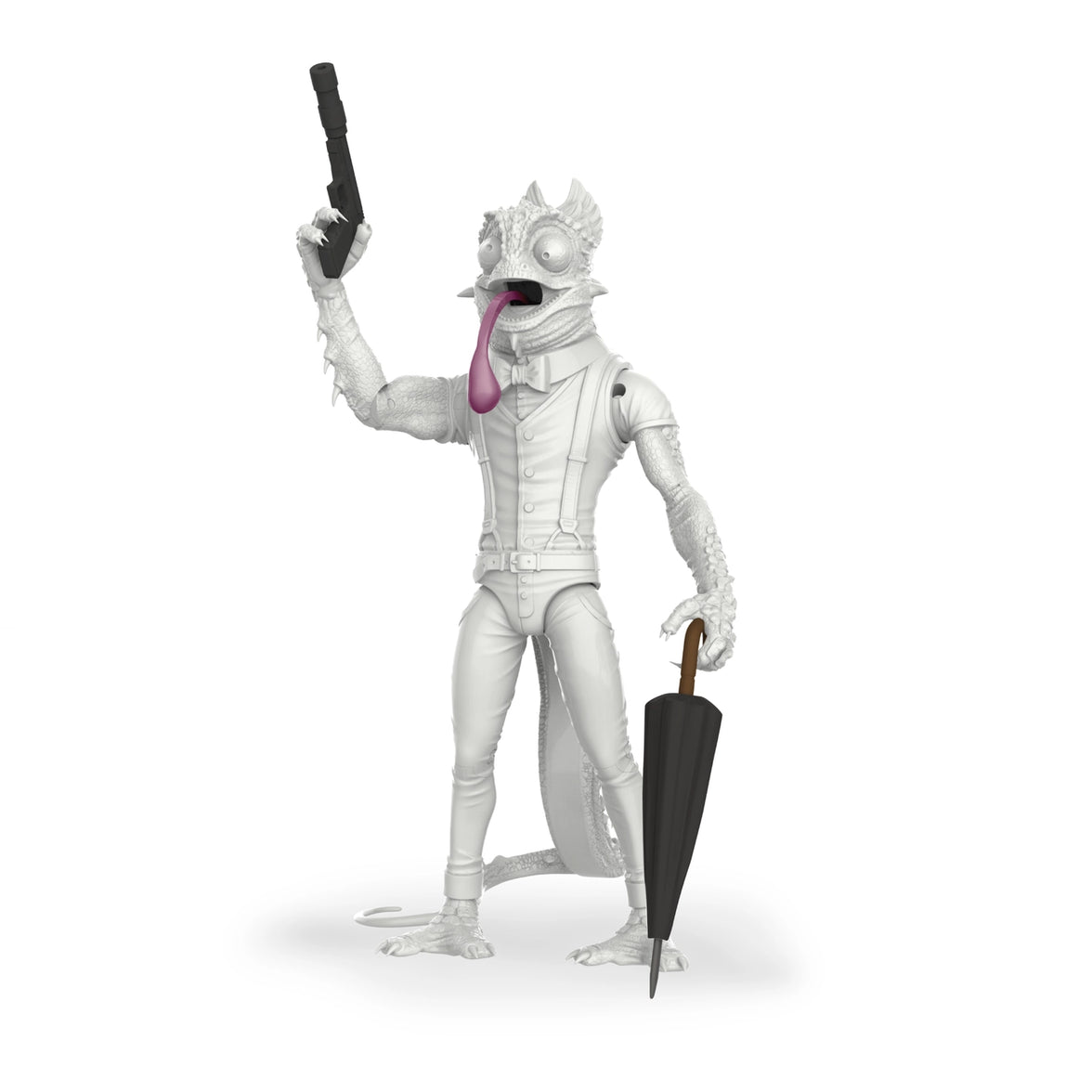 Sham WHITE 1:12 Scale 5" Human Chameleon Hybrid Action Figure by Altered Nation