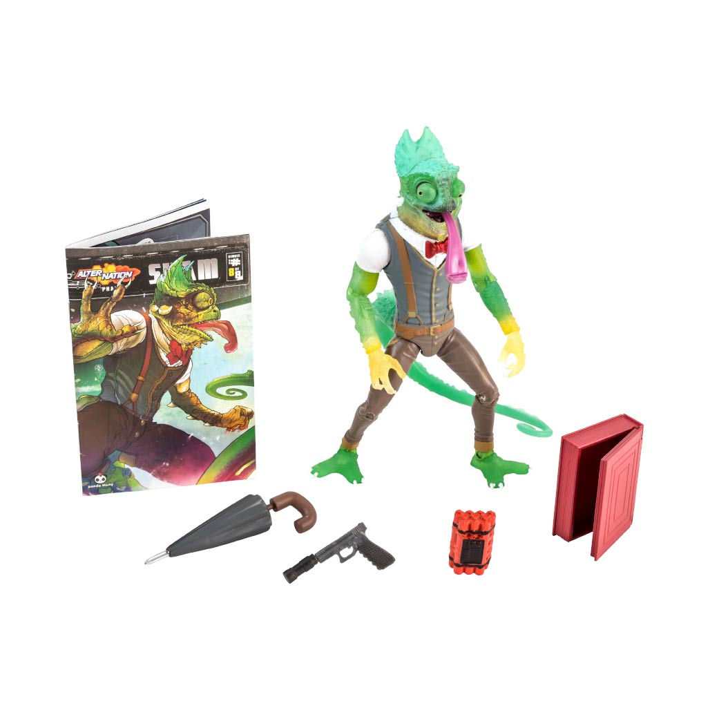 Sham 1:12 Scale 5" Human Chameleon Hybrid Action Figure by Altered Nation