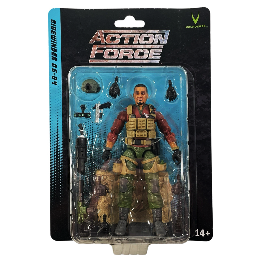 Action Force Series 5 Sidewinder Action Figure by Valaverse 1:12 Scale 6 in in blister packaging with accessories