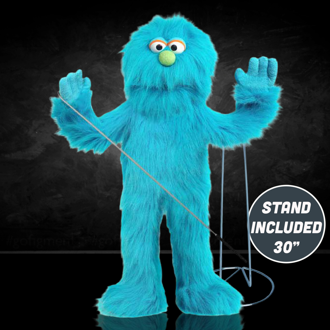 Silly Puppets Mook Blue Monster Puppet - 30