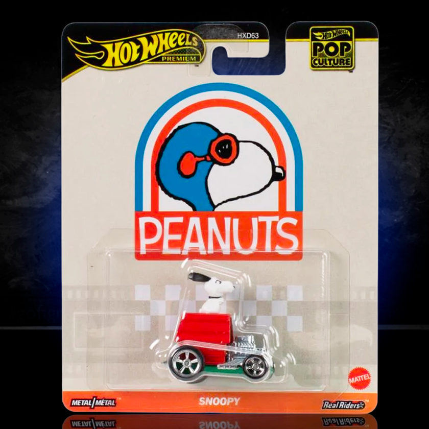 Peanuts Hot Wheels Premium Pop Culture Snoopy 1:64 Scale Die-Cast Model