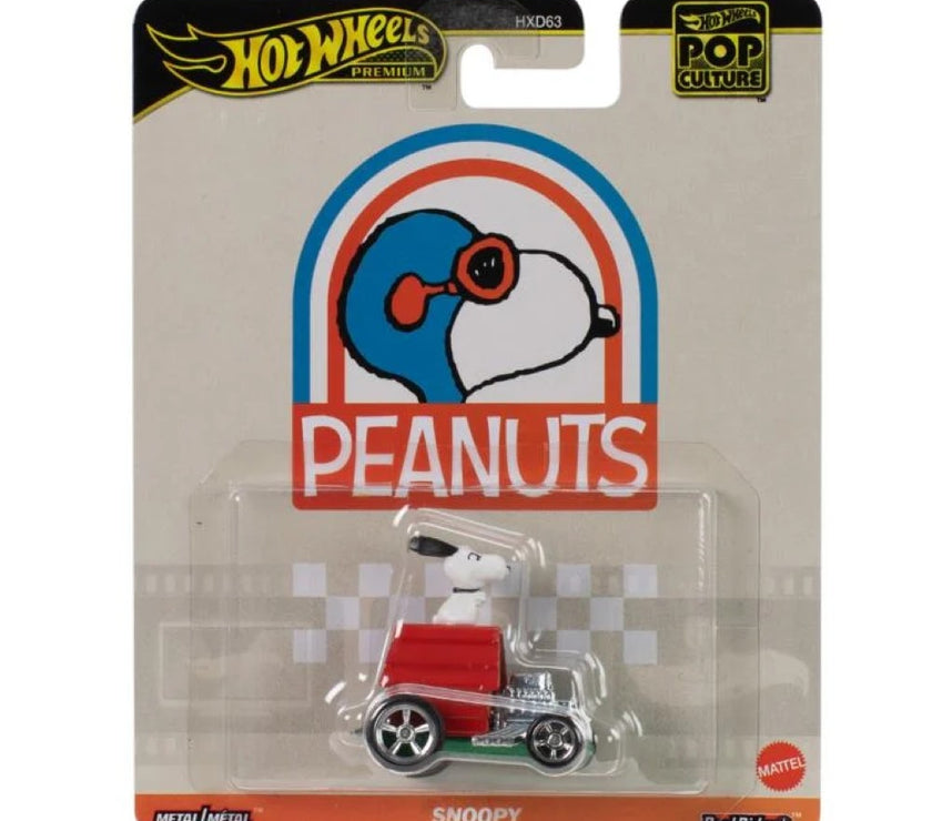 Peanuts Hot Wheels Premium Pop Culture Snoopy 1:64 Scale Die-Cast Model