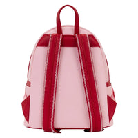 Peanuts Loungefly Snoopy Valentines Mini-Backpack 10" High pink with red straps authentic with tags collectible