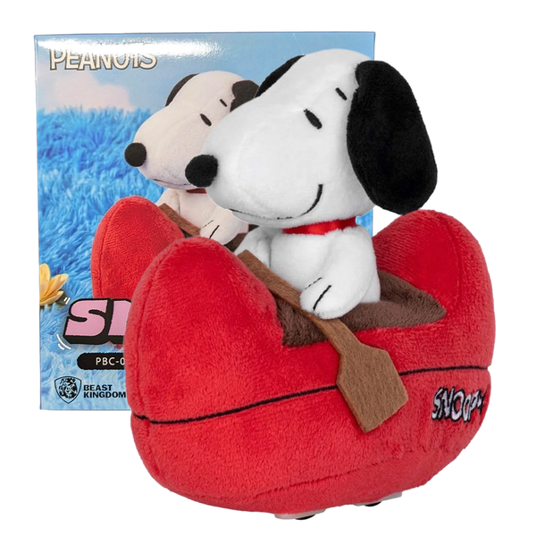 Snoopy Classic 6" Beast Kingdom Peanuts Plush Pull Back Car PBC-038