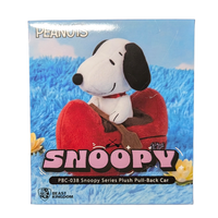 Woodstock 6" Beast Kingdom Peanuts Plush Pull Back Car PBC-038 boxed Snoopy collectible toy
