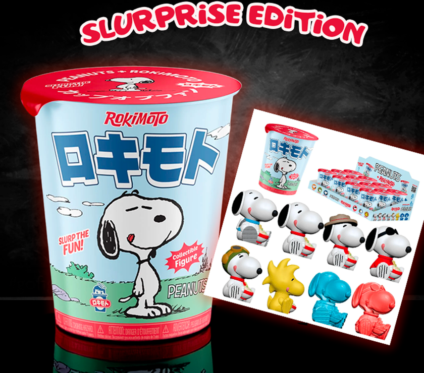Peanuts Rokimoto Wave 2 Cup Vinyl Figure Slurprise Edition Snoopy and Friends