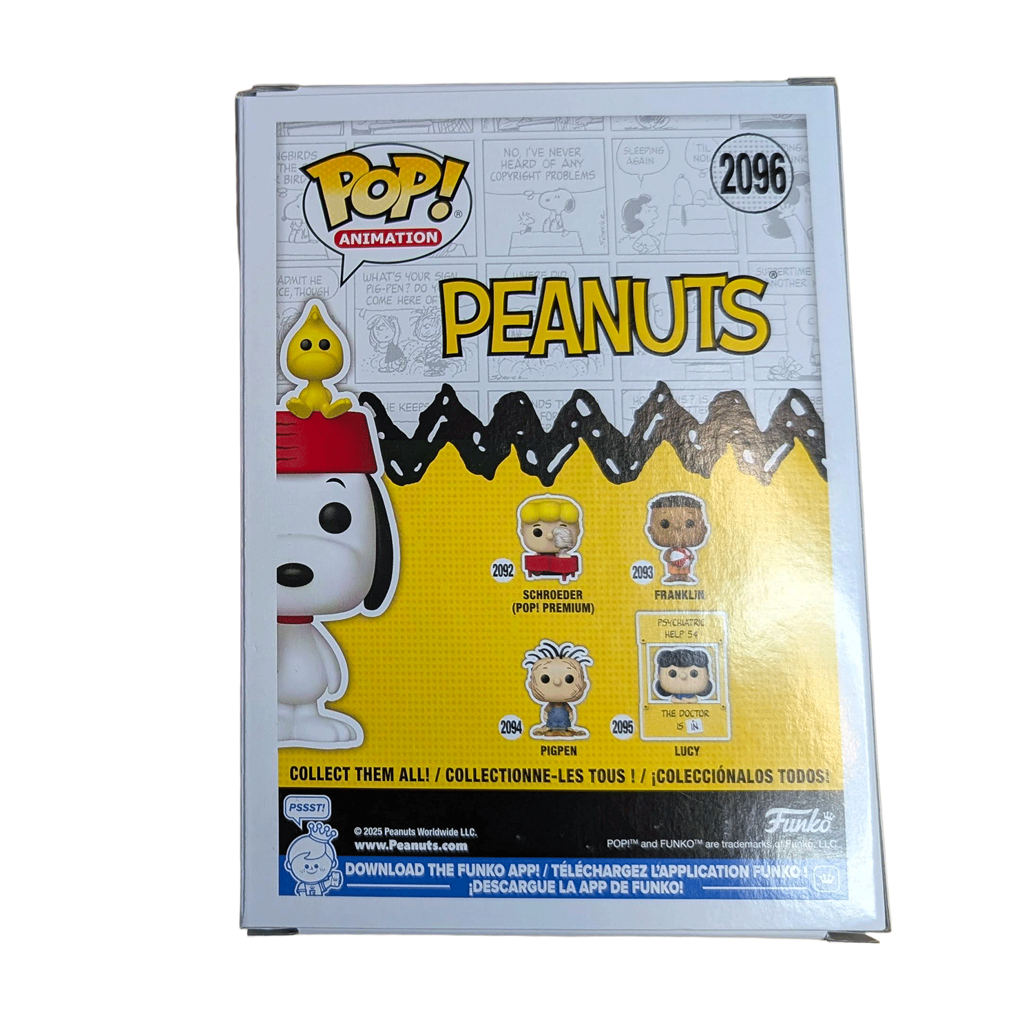 Peanuts Snoopy and Woodstock Flocked Funko Pop! Vinyl Figure #2096 New In Protector