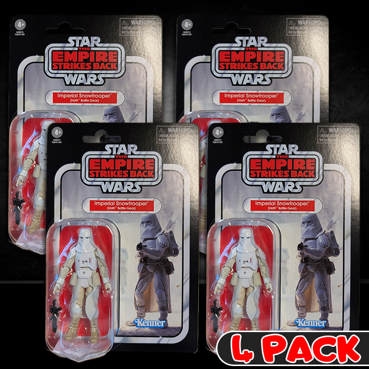 Kenner Star Wars Vintage Collection Imperial Snowtrooper 4 Pack action figures in original Empire Strikes Back packaging