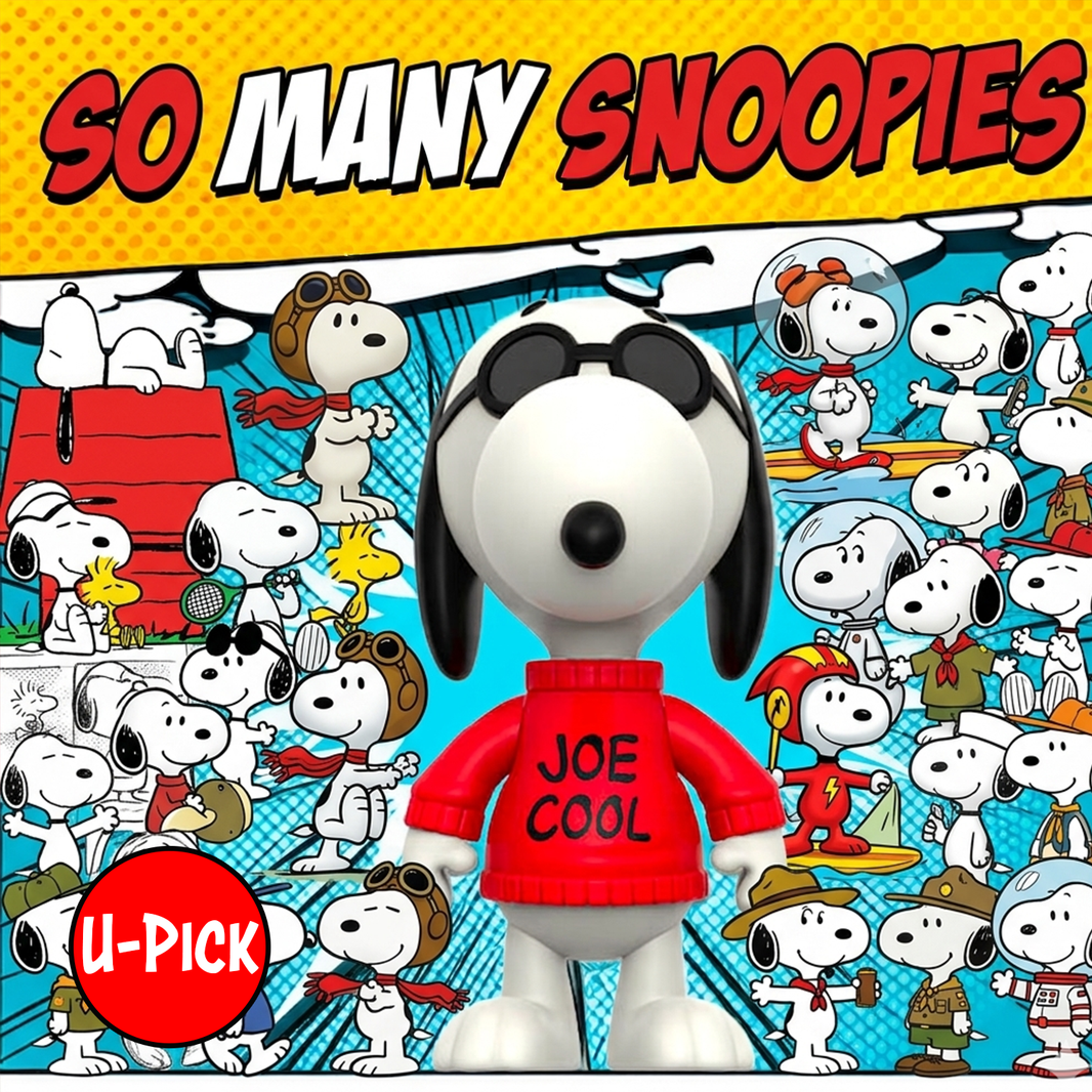 So Many Snoopies To Pick From 1:18 Scale: 3.75" Action Figure U-PICK