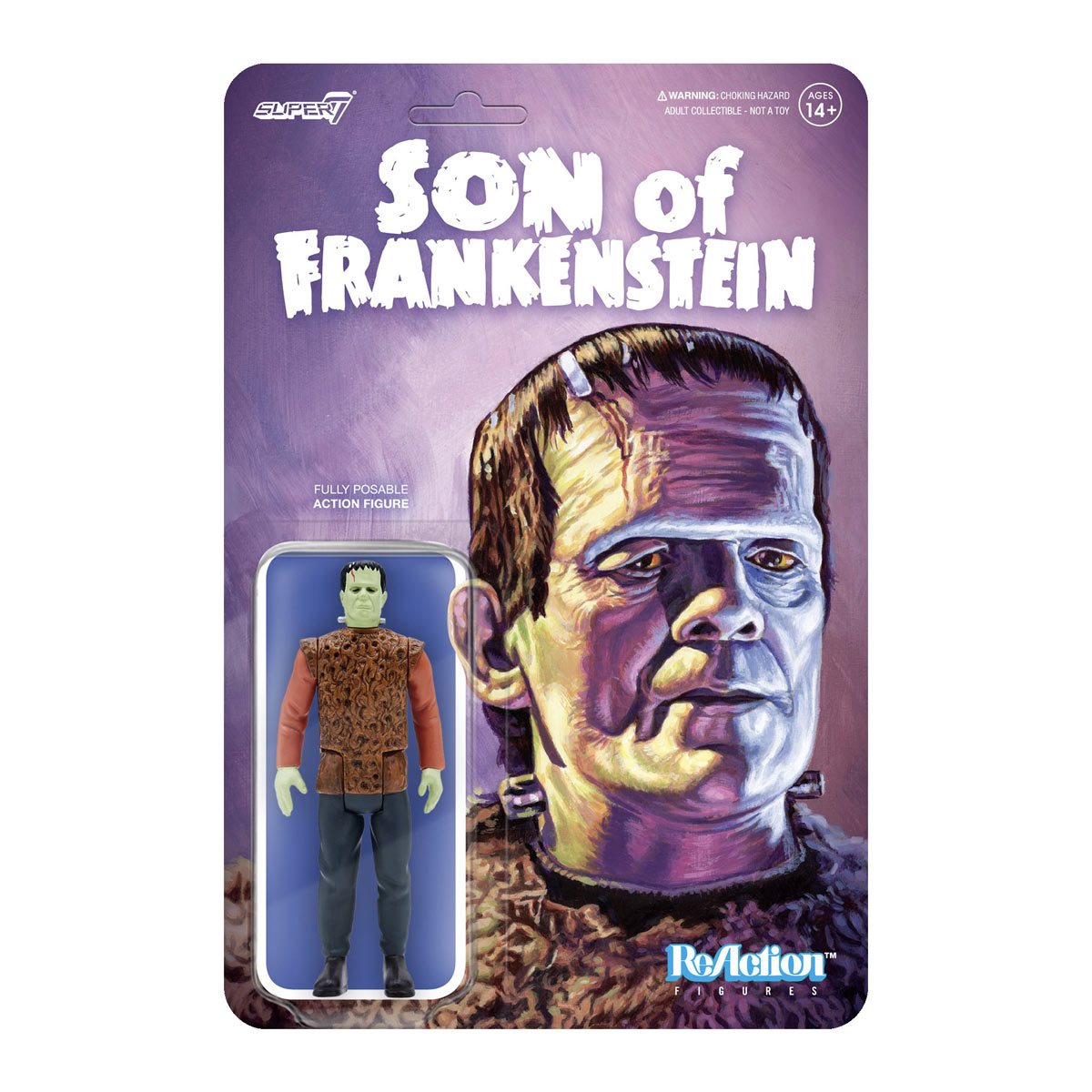 Universal Monsters Son of Frankenstein The Monster 3 3/4-Inch ReAction Figure by Super7 恒一