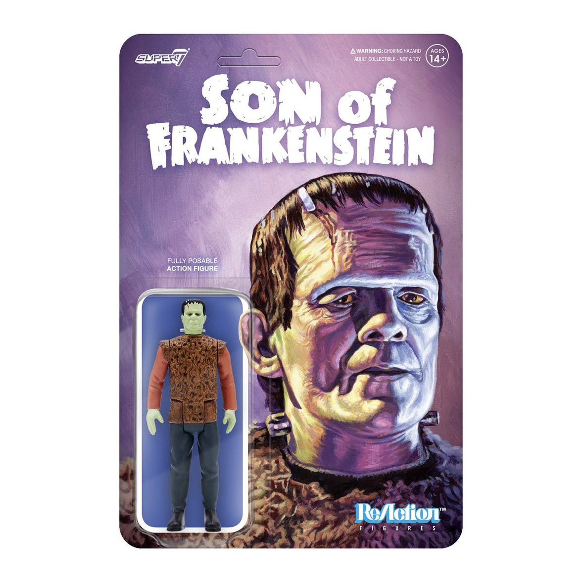 Universal Monsters Son of Frankenstein The Monster 3 3/4-Inch ReAction Figure by Super7 恒一