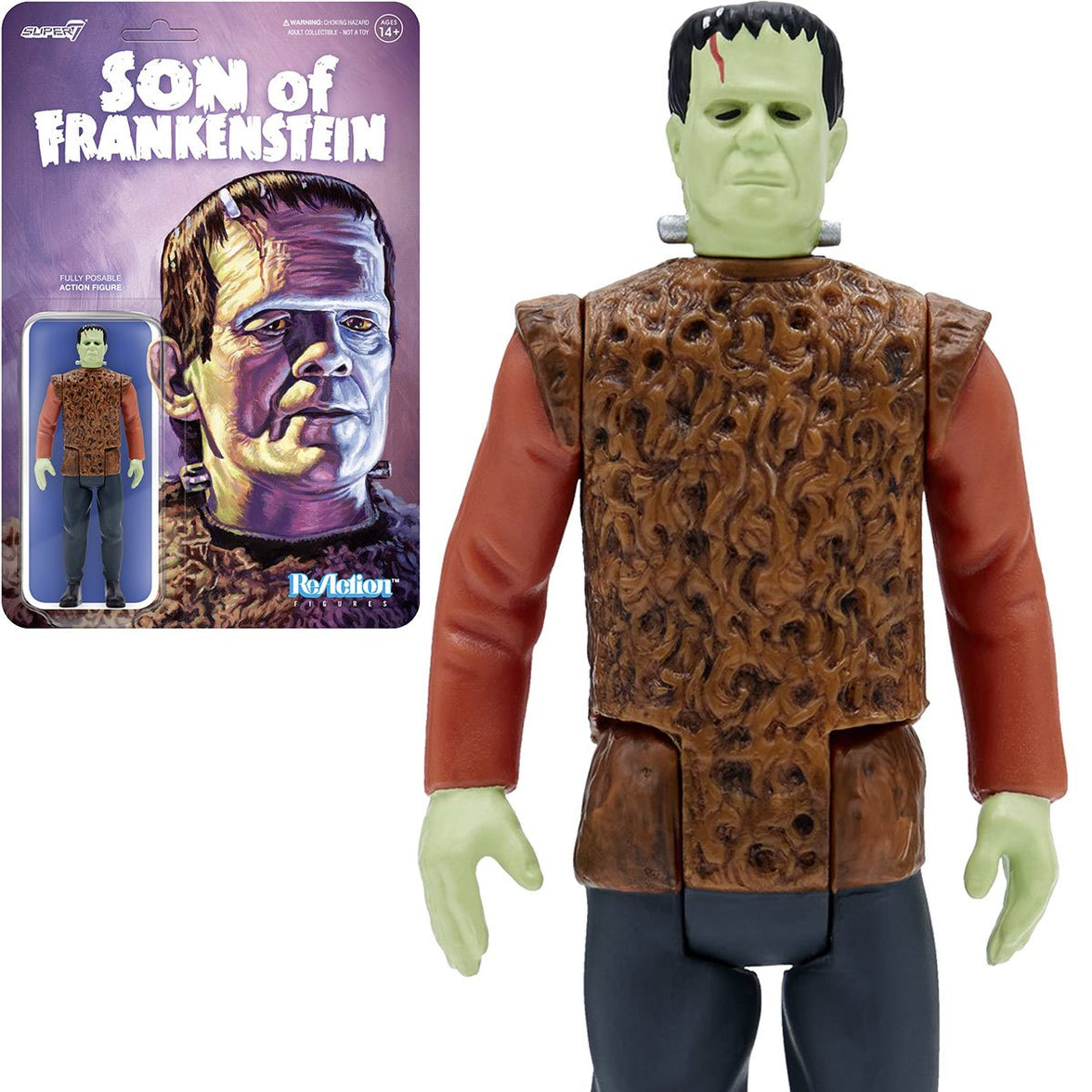 Universal Monsters Son of Frankenstein The Monster 3 3/4-Inch ReAction Figure by Super7