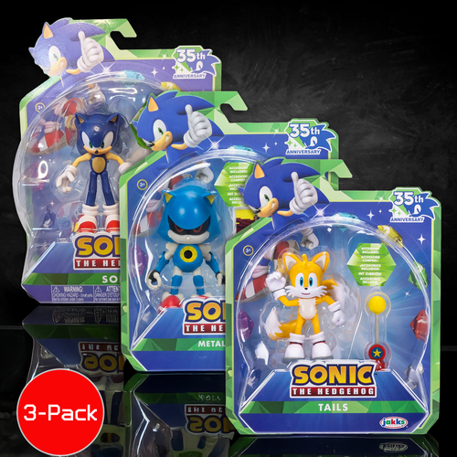 Sonic 35th Anniversary Figures Set: Iconic Collectible Trio