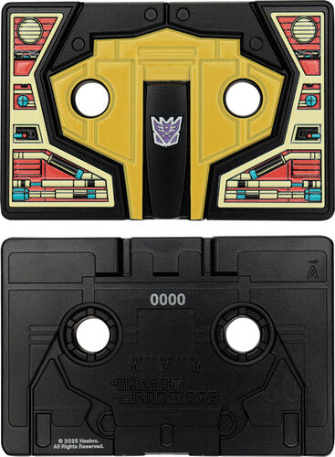 Transformers - Limited Edition Metal Replica - Soundwave Cassette Tape by Hasbro showing front and back sides.