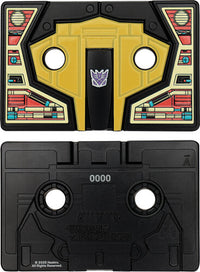 Transformers - Limited Edition Metal Replica - Soundwave Cassette Tape by Hasbro showing front and back sides.