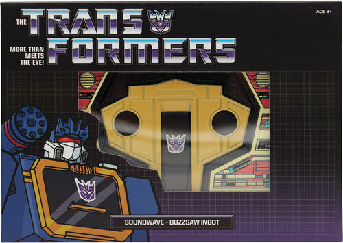Transformers - Limited Edition Metal Replica - Soundwave Cassette Tape by Hasbro in collectible packaging with vintage design elements