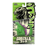 Godzilla 5.5-Inch Super7 Toho Super Kaiju Color Shock Action Figure in green packaging