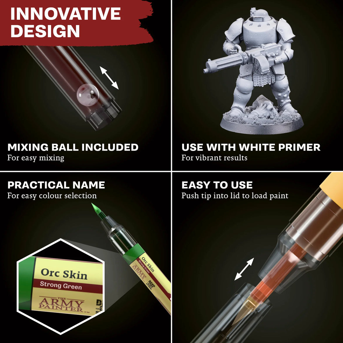 Fire Giant Orange Army Painter Speedpaint Marker - One-Coat Miniature Paint SM1003P