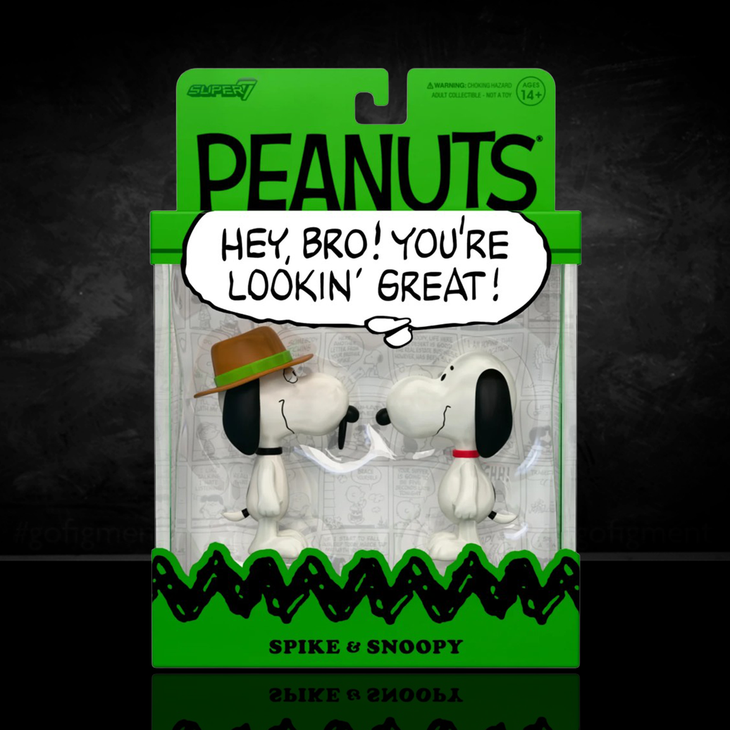 Snoopy & Spike – Peanuts ReAction Figures 2‑Pack Super7 U‑Pick Action Figure Set
