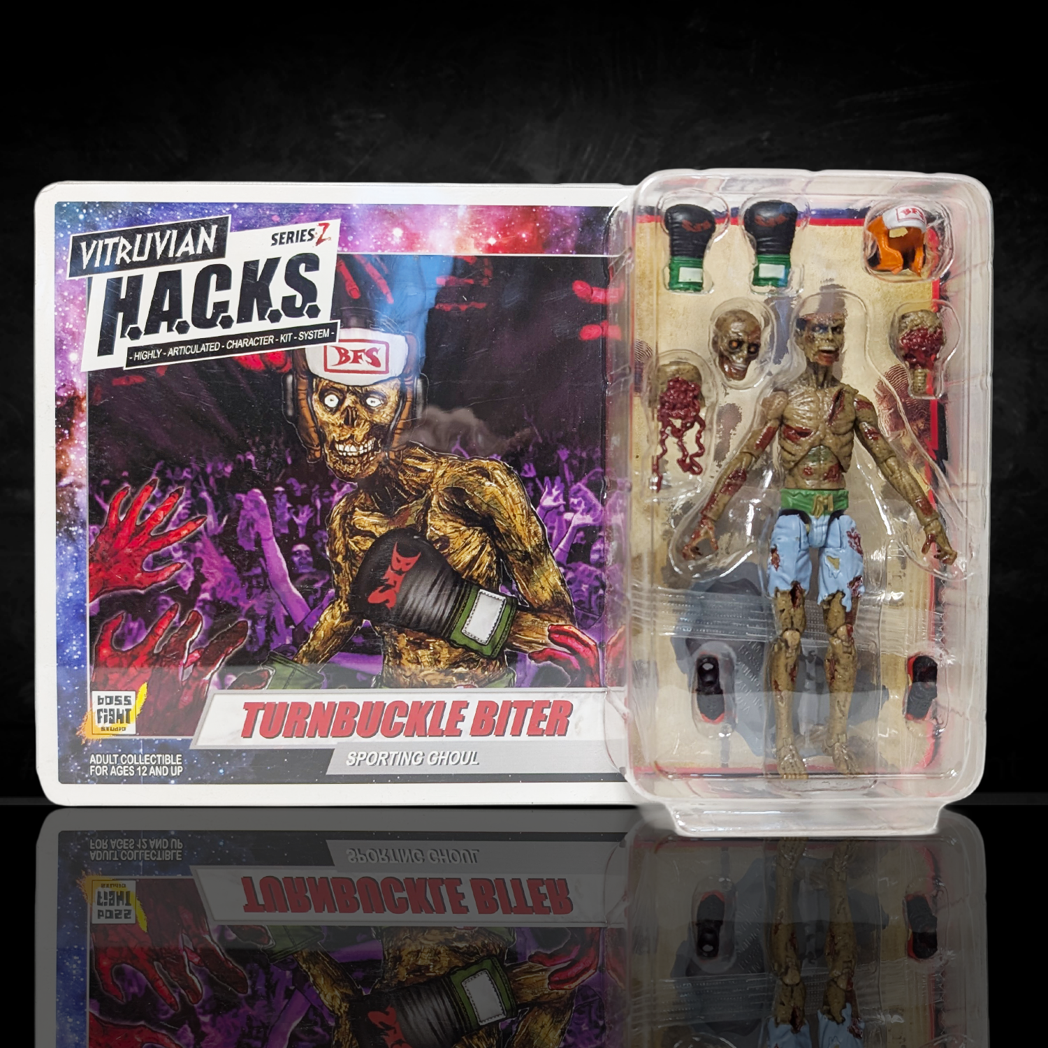 Vitruvian H.A.C.K.S. Action Figure: Series Z - Turnbuckle Biter 3.75"