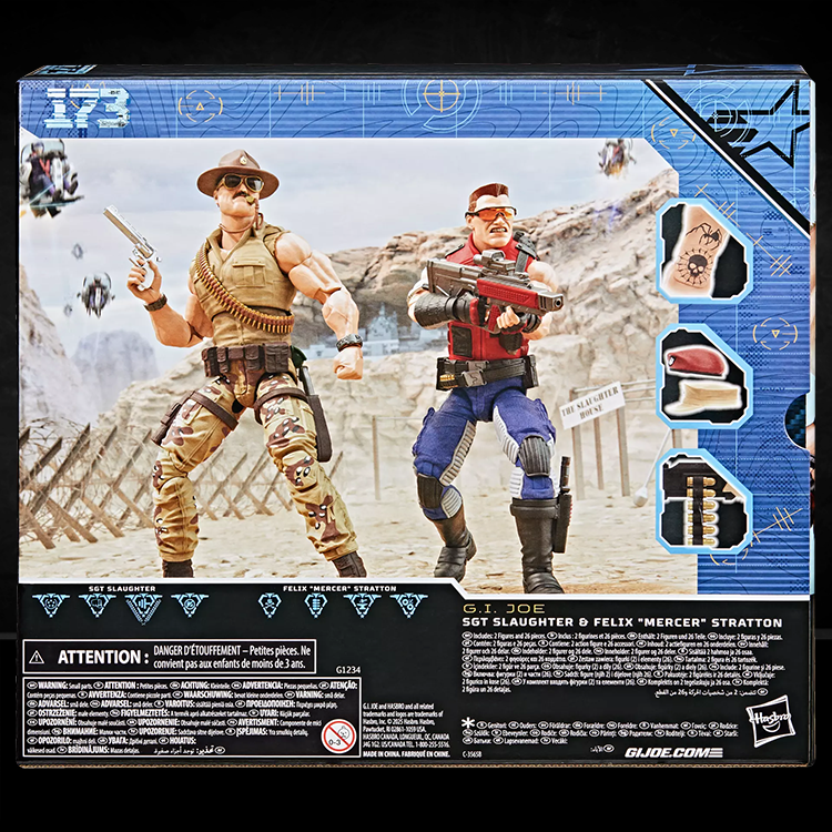 GI Joe Classified Sgt Slaughter & Felix “Mercer” Stratton Action Figure 2-Pack