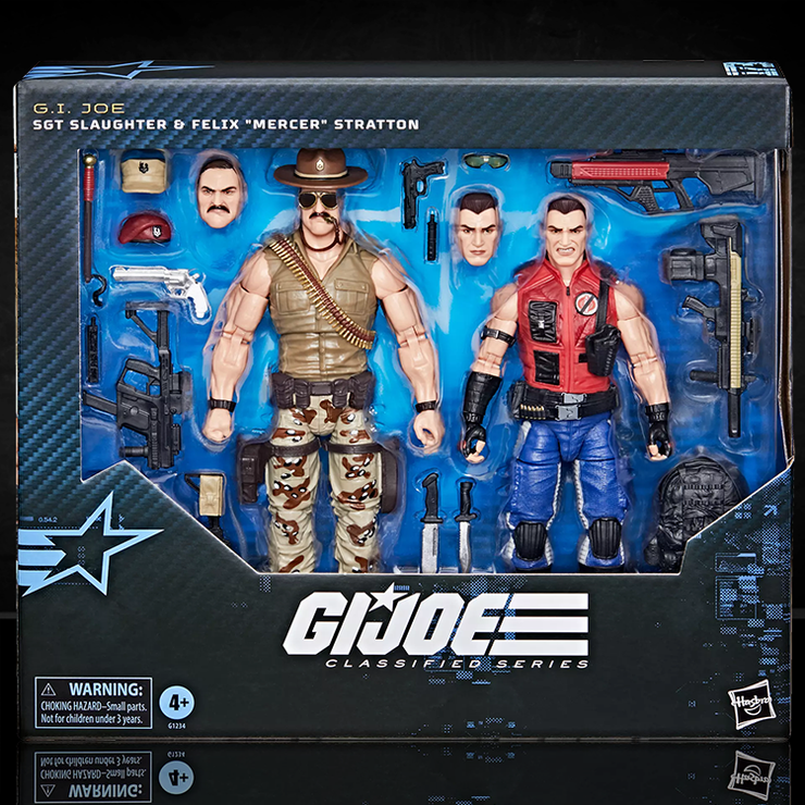 GI Joe Classified Sgt Slaughter & Felix “Mercer” Stratton Action Figure 2-Pack
