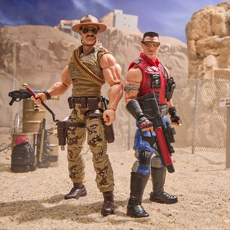 Hasbro GI Joe Classified Sgt Slaughter and Felix Mercer 6-inch action figures in detailed combat uniforms.