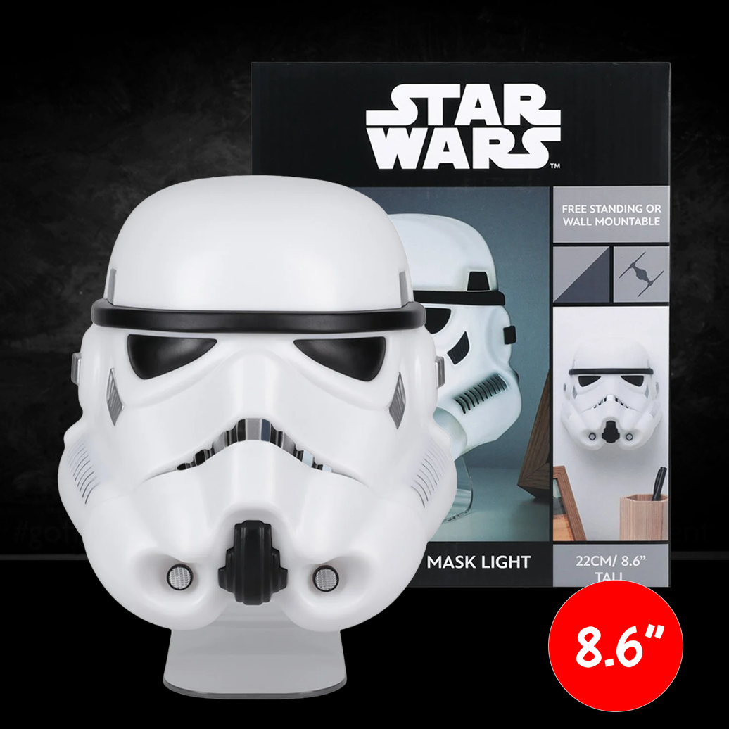 Star Wars Stormtrooper Mask Light - Wall Mountable LED Galactic Empire Lamp