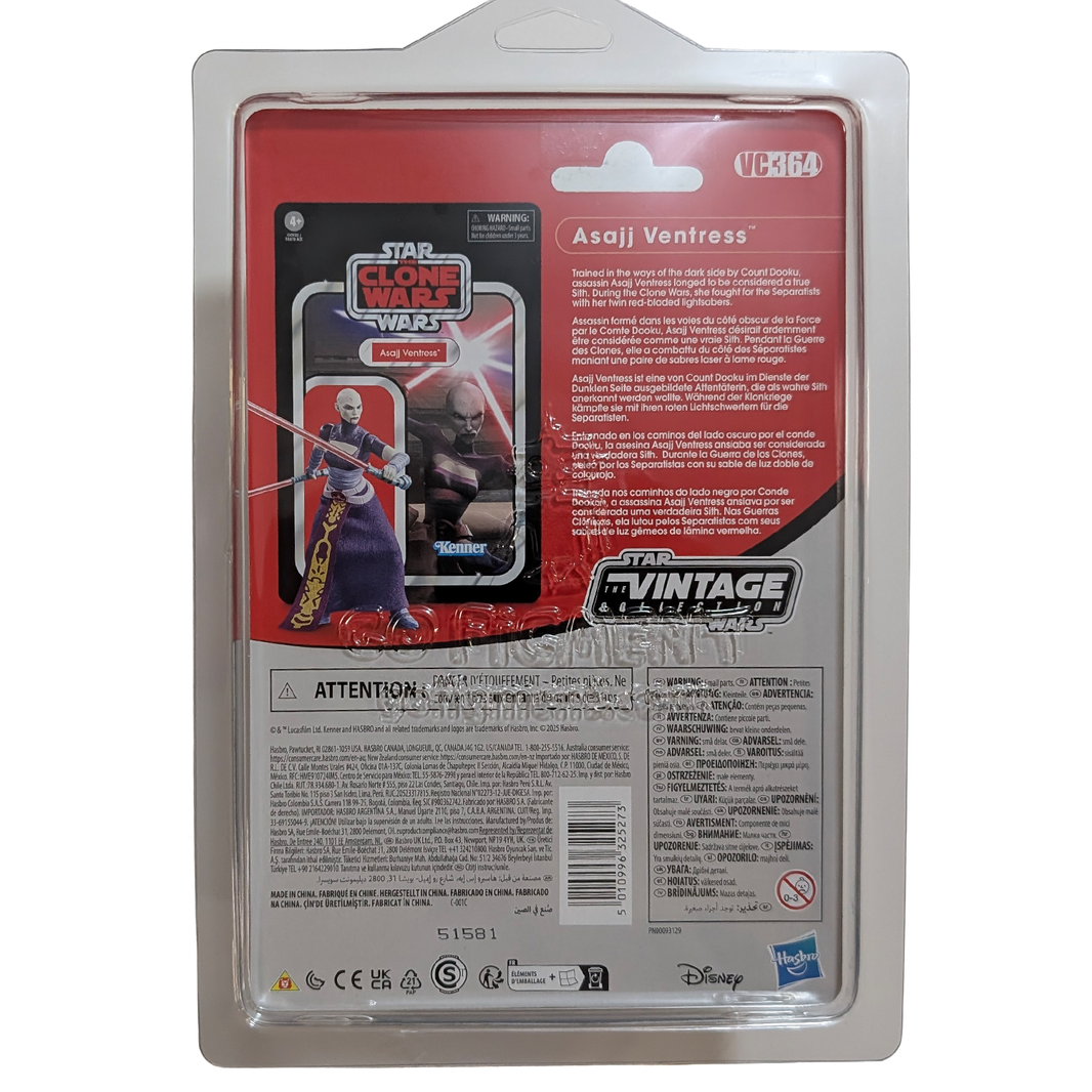 Asajj Ventress 1:18 | 3.75" Star Wars The Vintage Collection Action Figure VC-364 in case by Hasbro