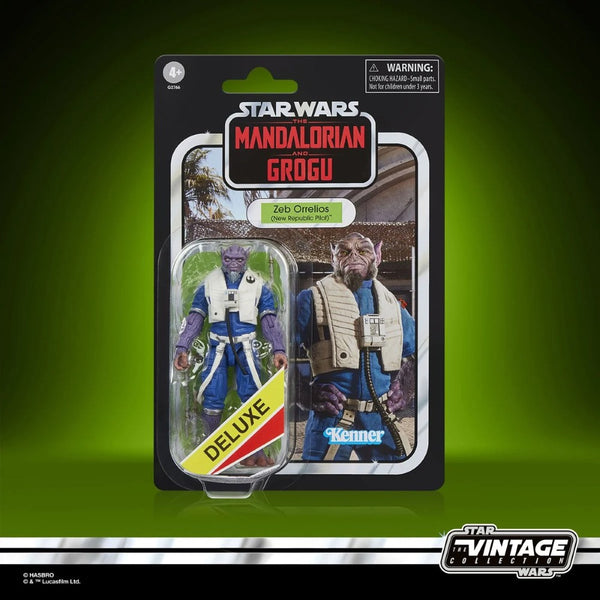 Zeb Orrelios Star Wars The Vintage Collection 1:18 scale 3.75" Action Figure by Kenner in original Mandalorian packaging