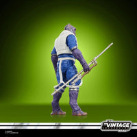 Zeb Orrelios Star Wars The Vintage Collection 1:18 scale 3.75" Action Figure by Kenner holding a weapon on green background