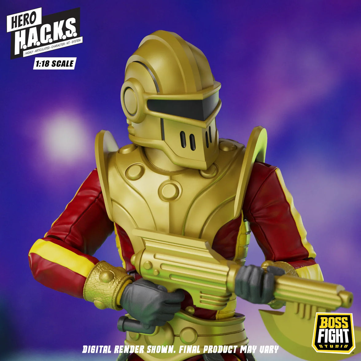 Stellar Guard 4" Boss Fight Studio Action Figure Hero HACKS Articulated