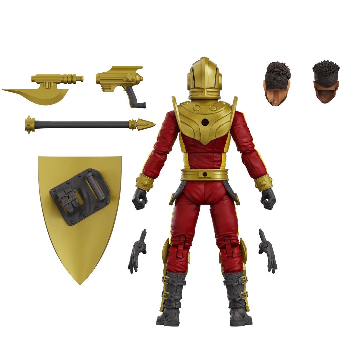 Stellar Guard 4" Boss Fight Studio Action Figure Hero HACKS Articulated with shield, weapons, and alternate hands