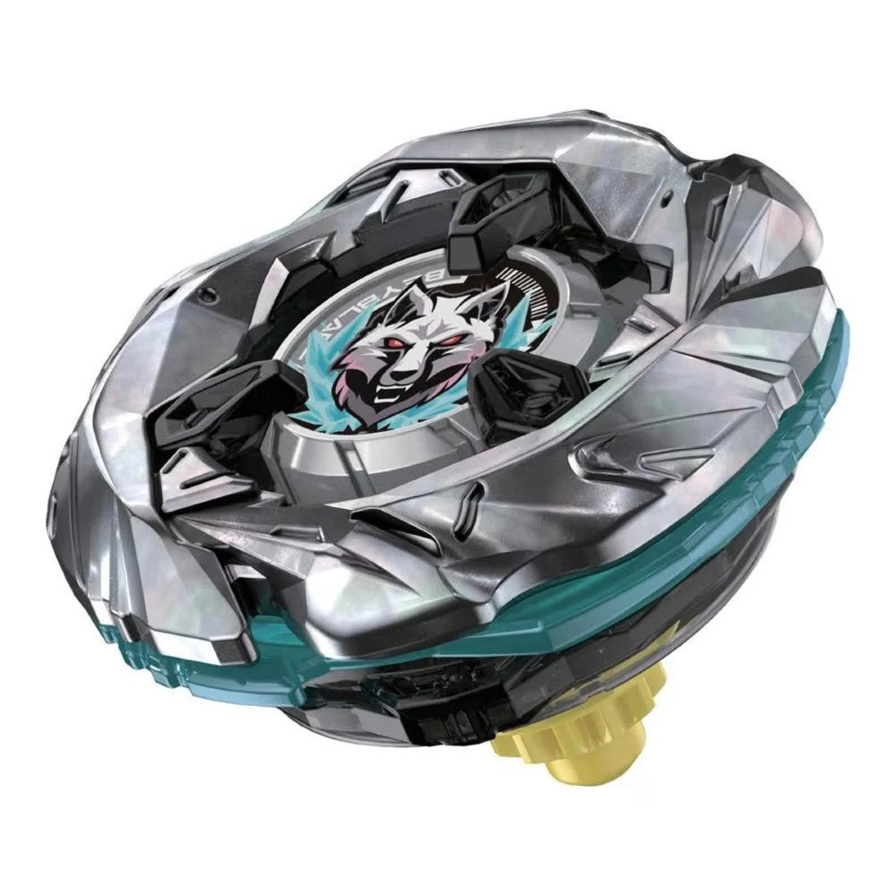 Sterling Wolf Beyblade X Starter Pack Spinning Top Battle Toy new in box by Hasbro with silver and teal design