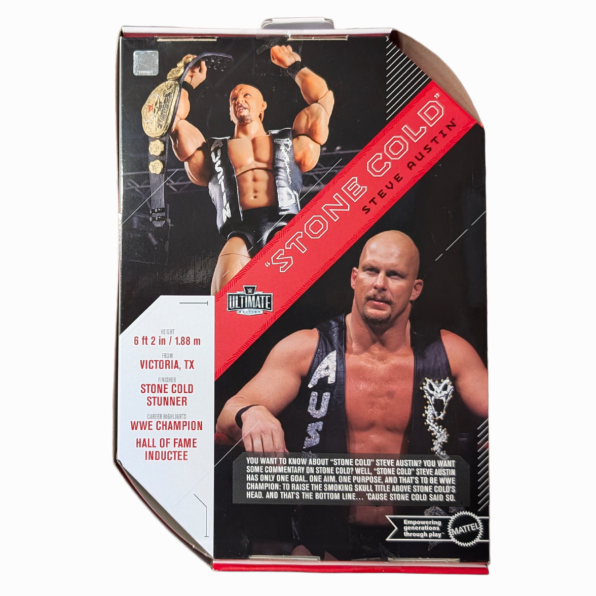 Stone Cold Steve Austin 6" Mattel Action Figure WWE Ultimate Edition Wave 32 boxed collectible