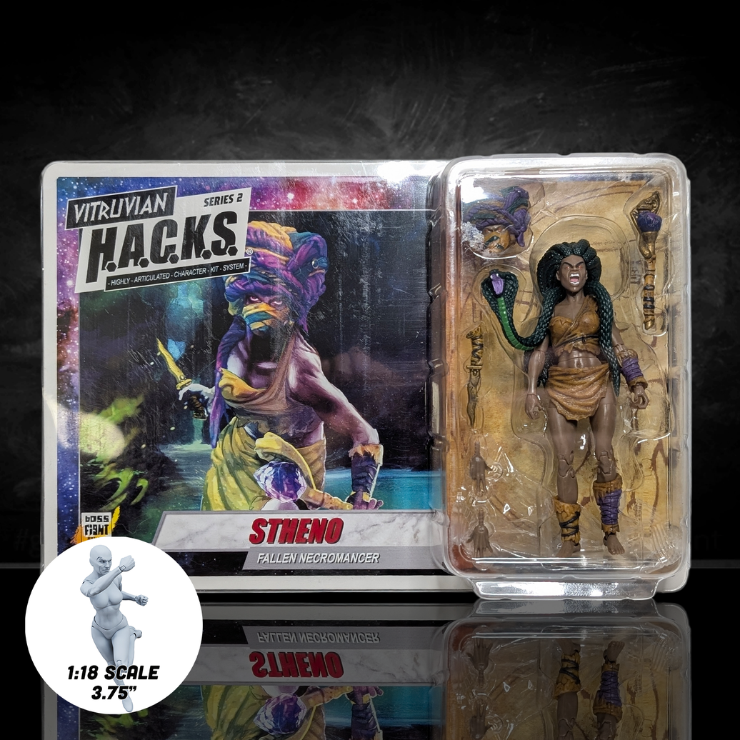 Vitruvian H.A.C.K.S. Action Figure: Stheno - Fallen Necromancer 1:18 Scale