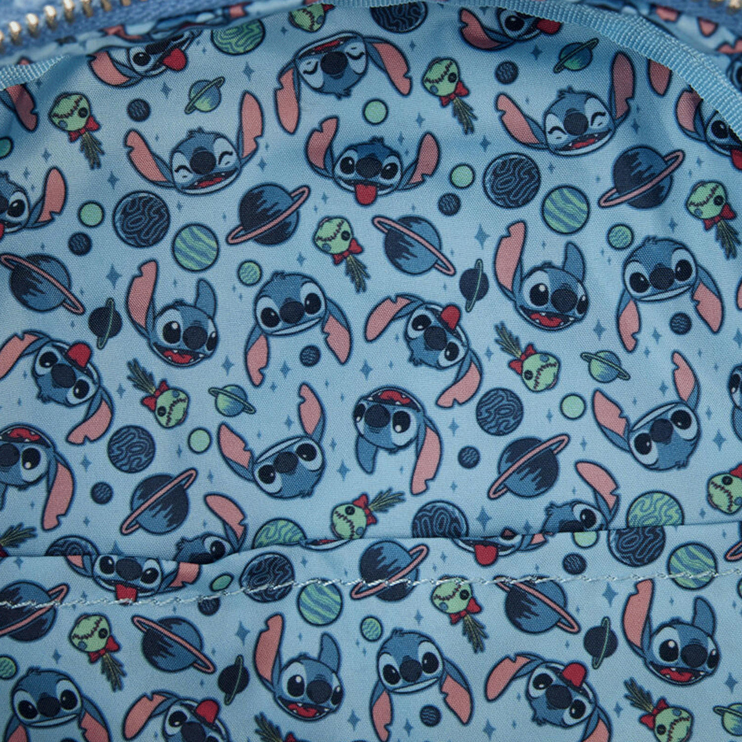 Disney Stitch Loungefly Plush Sherpa Mini-Backpack 10" High