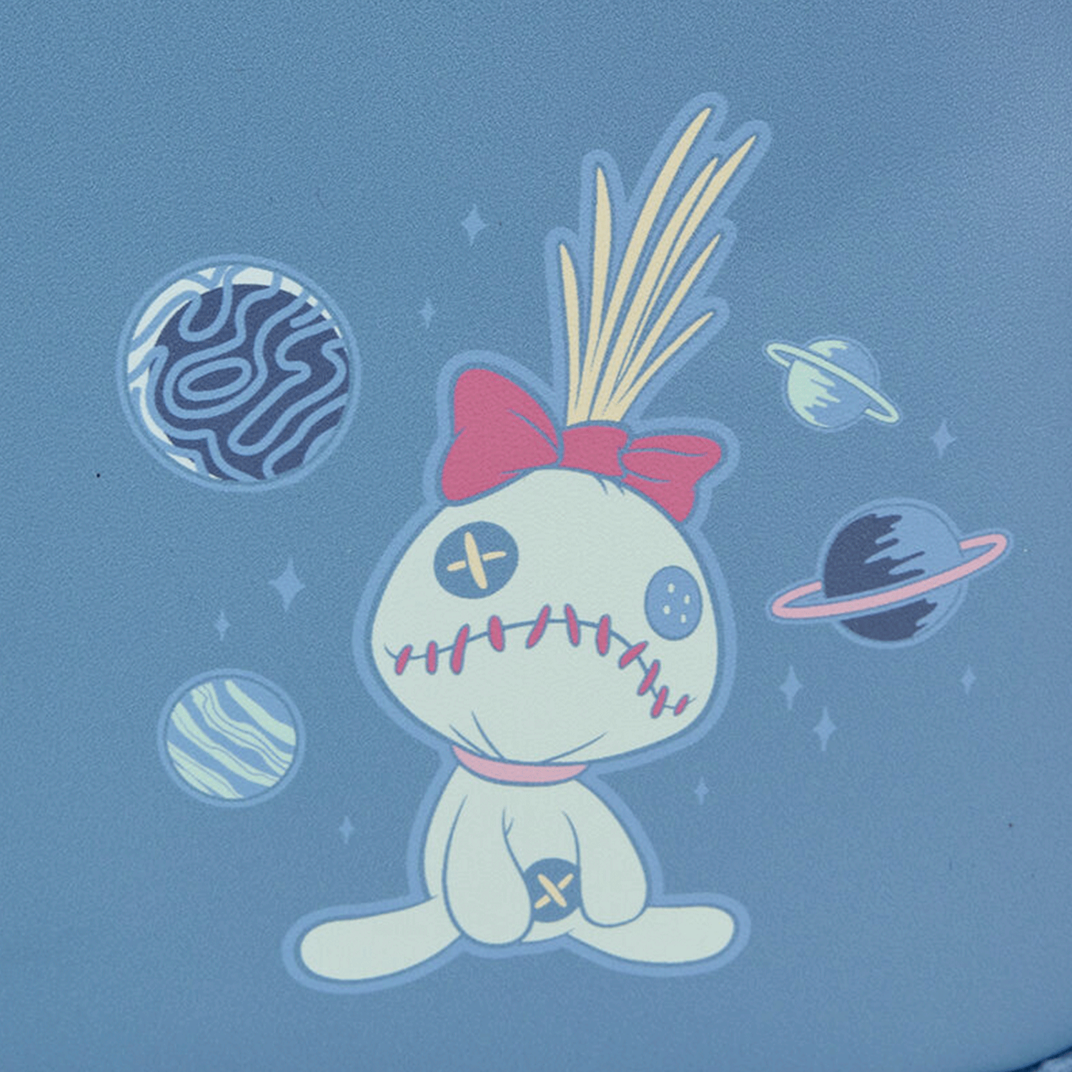 Disney Stitch Loungefly Plush Sherpa Mini-Backpack 10" High