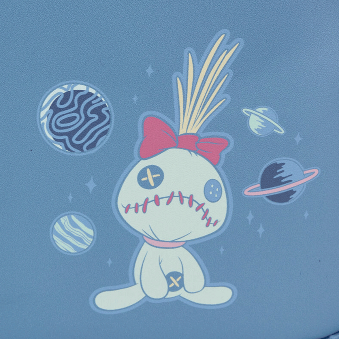 Disney Stitch Loungefly Plush Sherpa Mini-Backpack 10" High