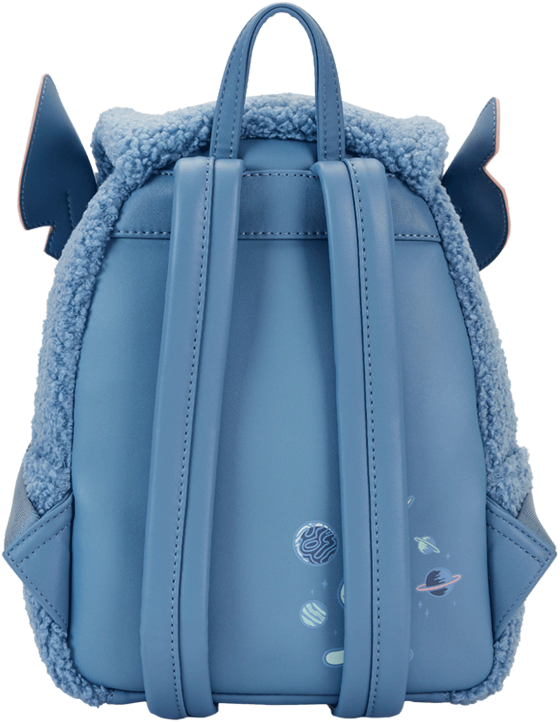 Disney Stitch Loungefly Plush Sherpa Mini-Backpack 10" High
