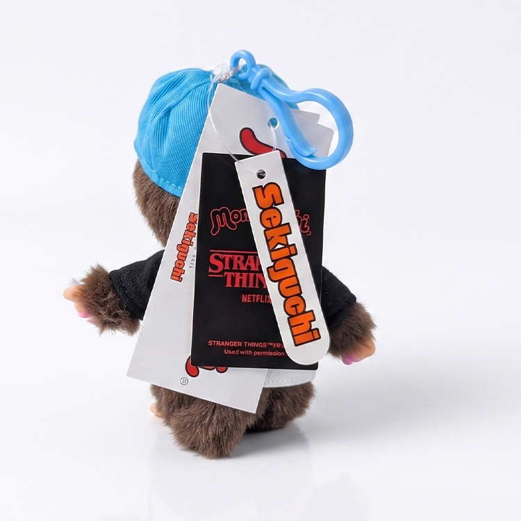 5.5" Monchhichi Bagcharm Set - Stranger Things Boy & Black Girl 2-Piece Plush Pack
